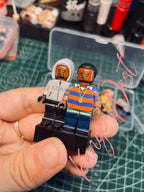 The Weeknd "After Hours" Custom Minifigure - Blinding Lights Red Suit Edition Toy